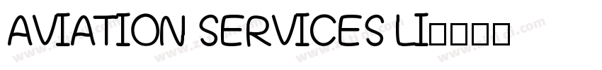 AVIATION SERVICES LI字体转换